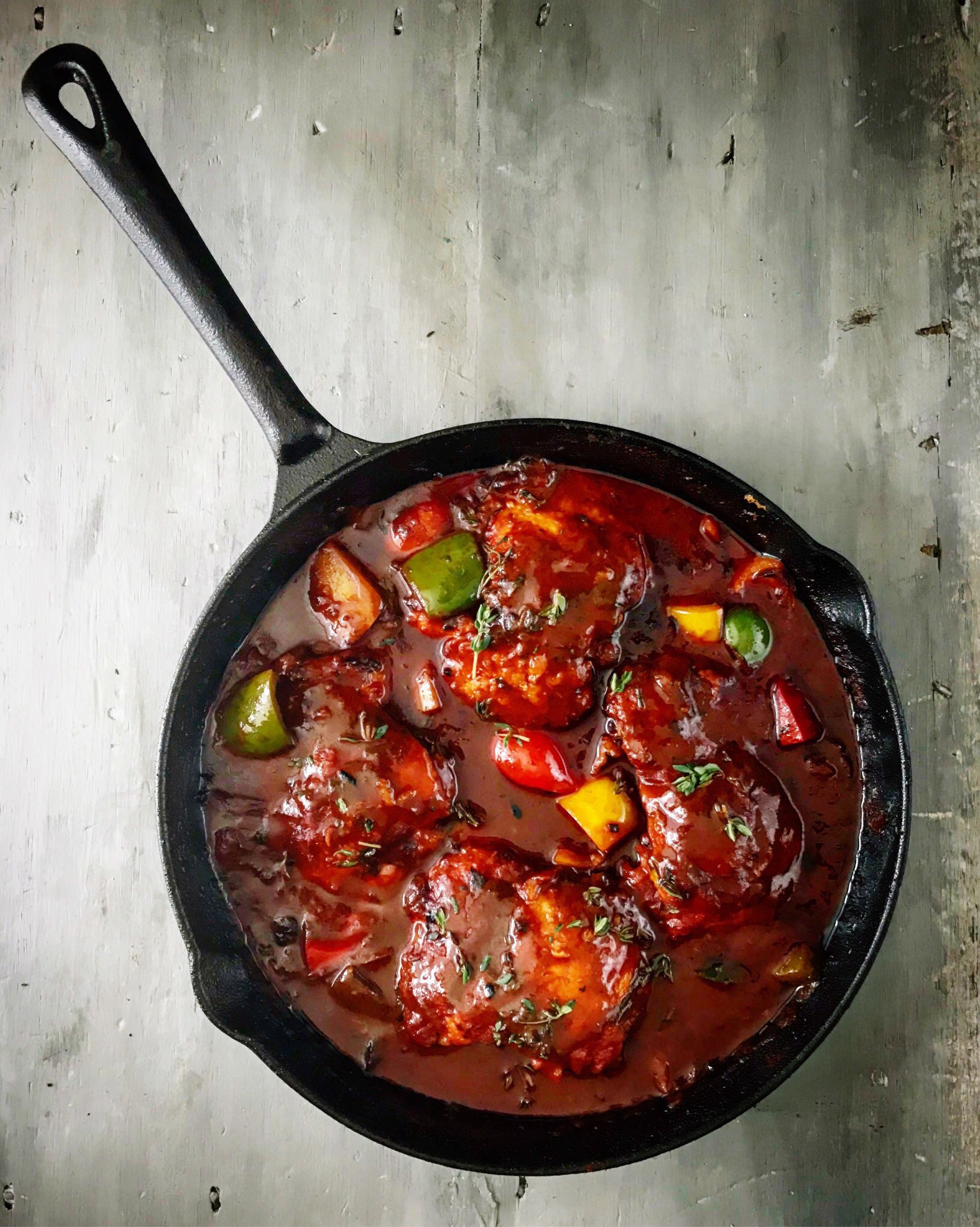 Paprika Chicken and Pepper Stew