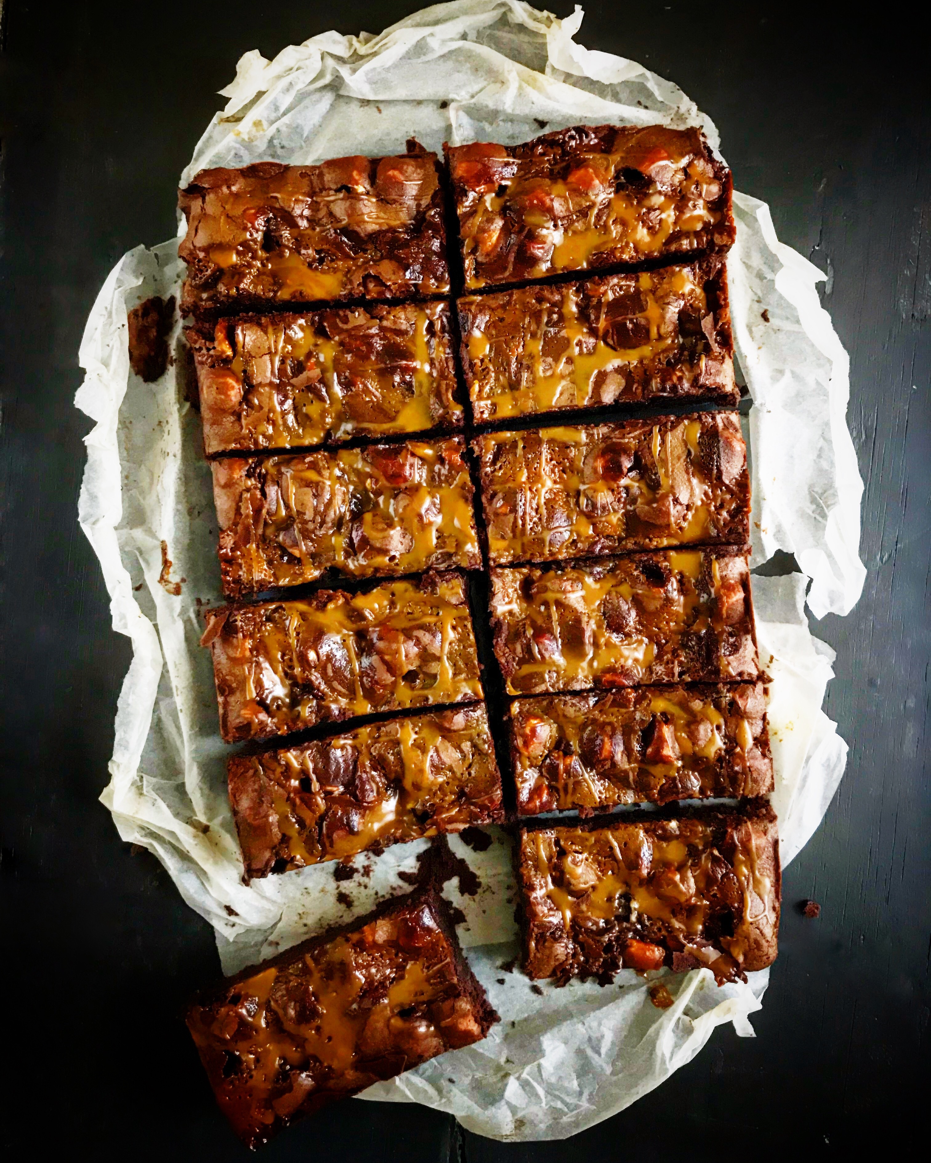 Salted Caramel and Marshmallow Brownies